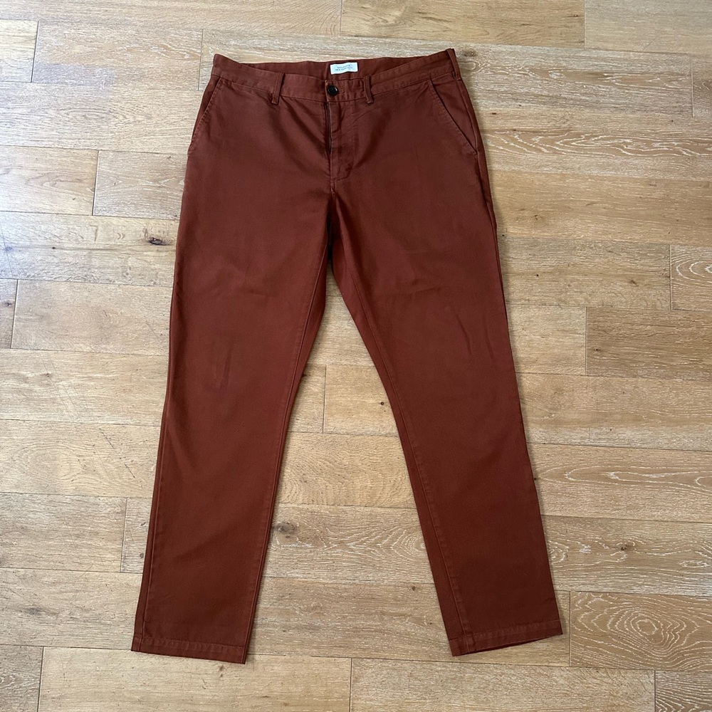 Saturdays NYC John Chino Pant Trouser in Cinnamon Brown Size 33